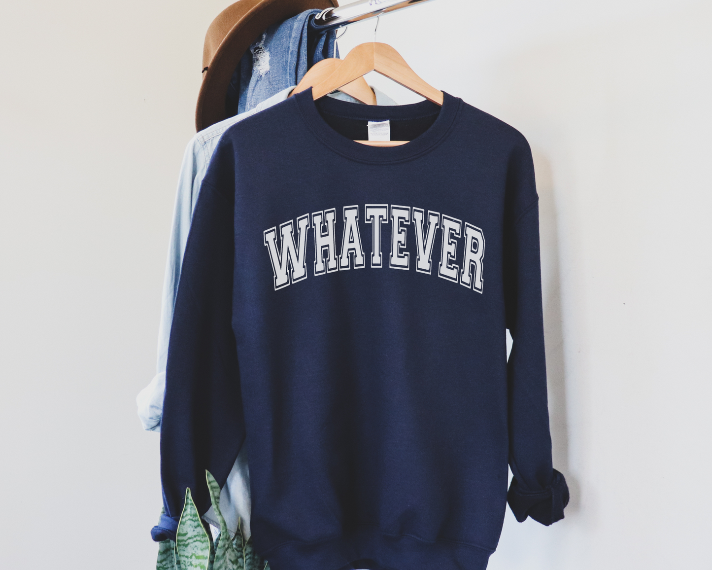 Whatever Sweatshirt in Navy