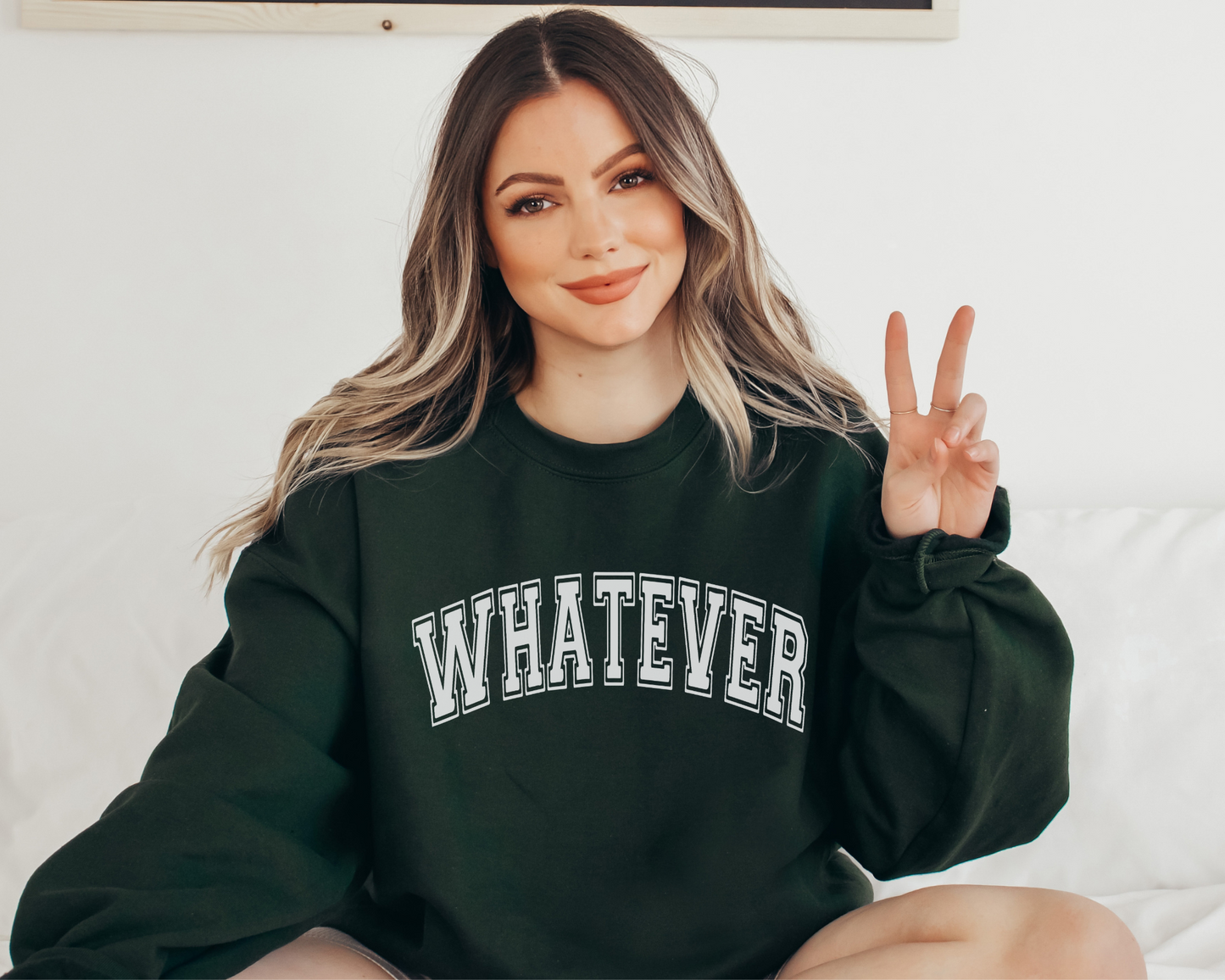 Whatever Sweatshirt in Forest