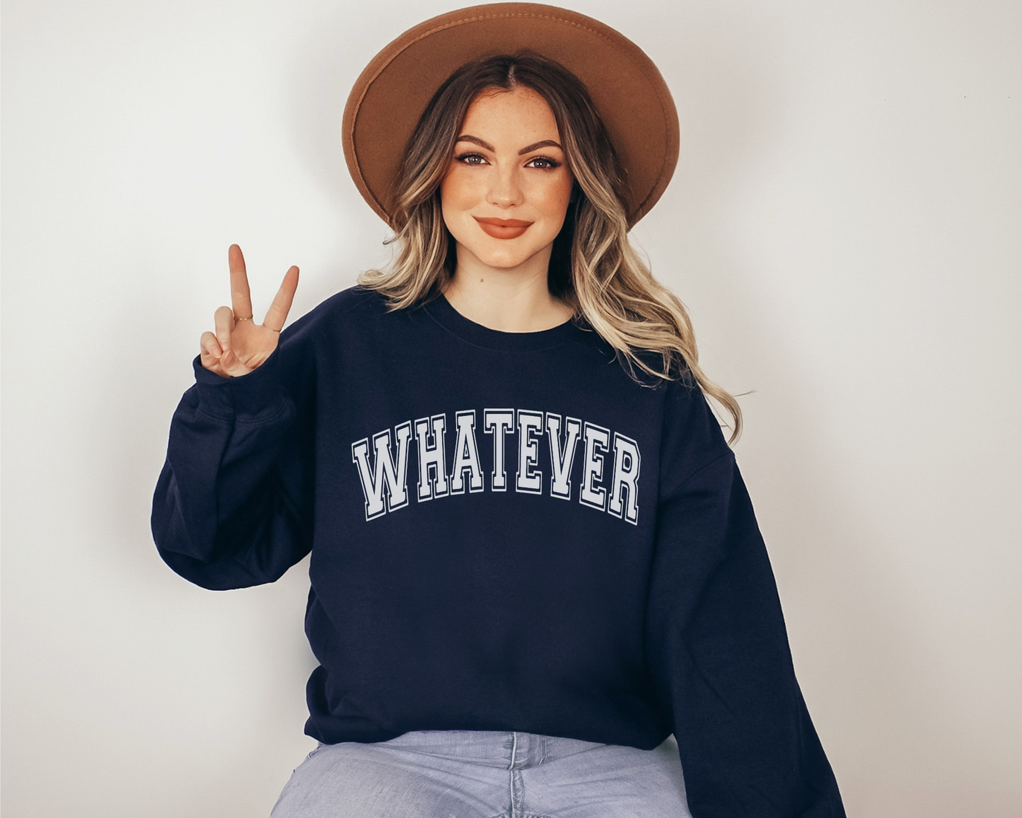 Whatever Sweatshirt in Navy