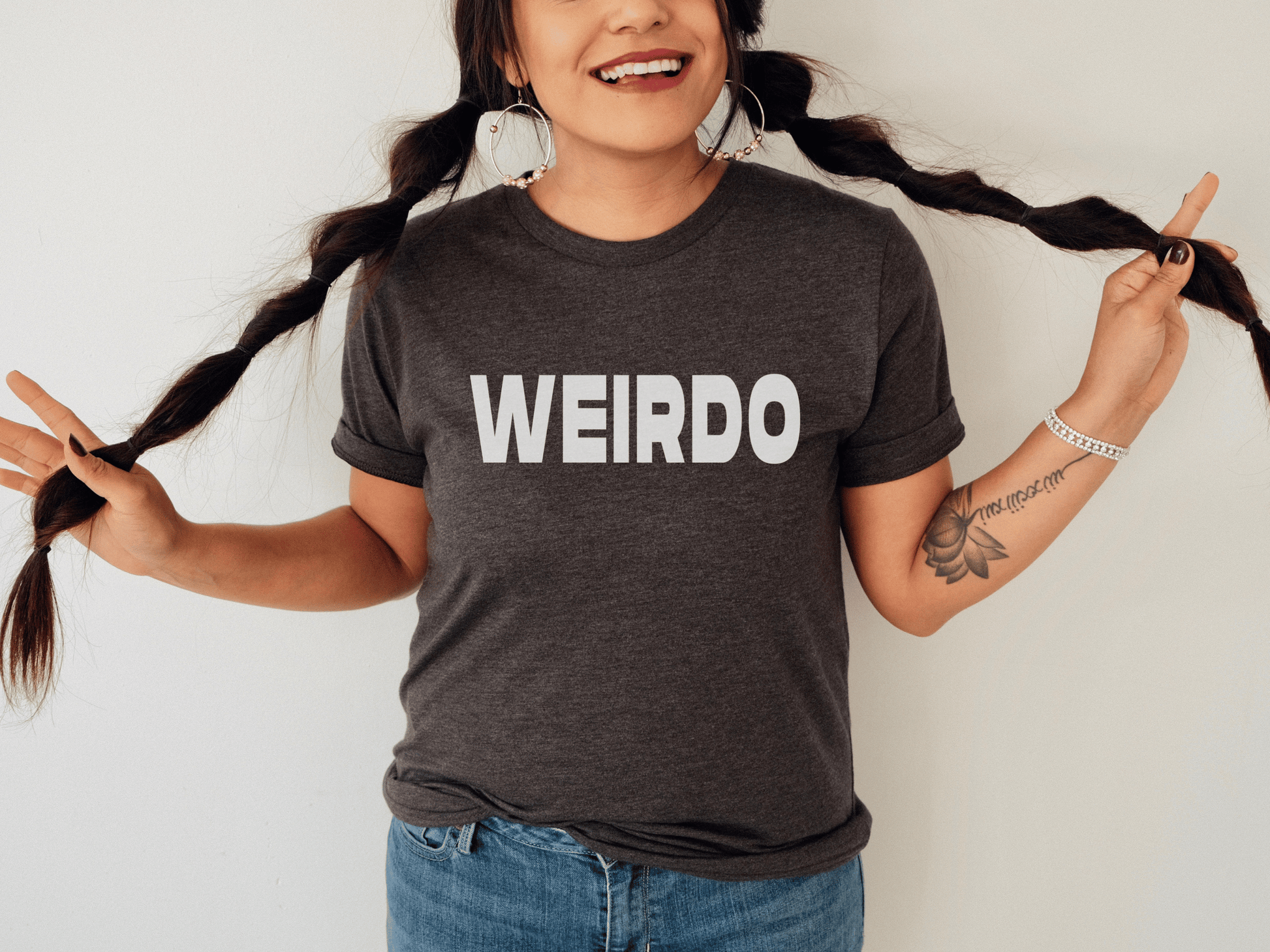 Weirdo T-Shirt in Dark Gray Heather