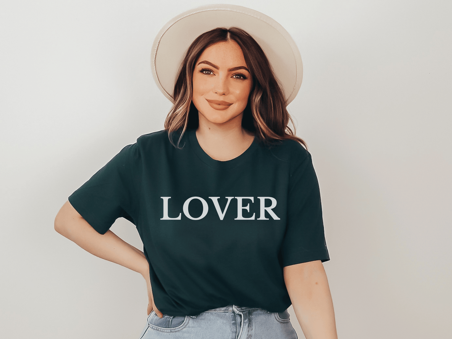 Lover T-Shirt in Forest Green