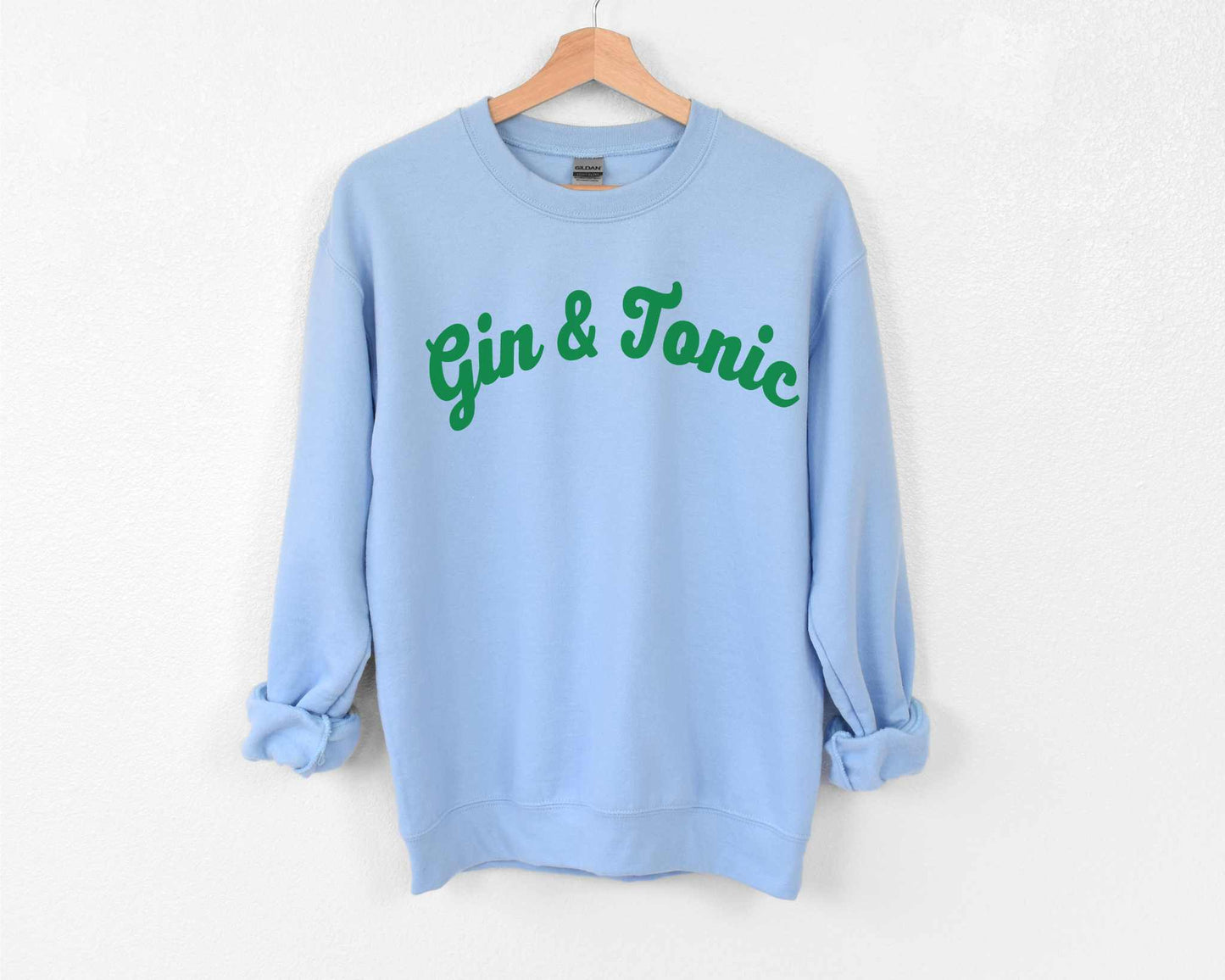 Gin & Tonic Sweatshirt in Light Blue